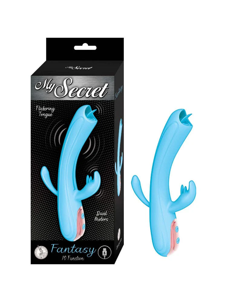 My Secret Fantasy Blue Triple Stimulation Vibrator - Image 2