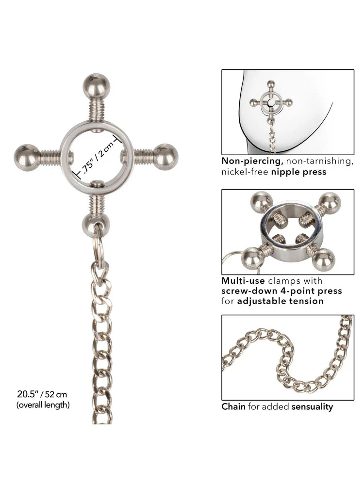 Nipple Grips Chained 4-Point Nipple Clamps - Image 2