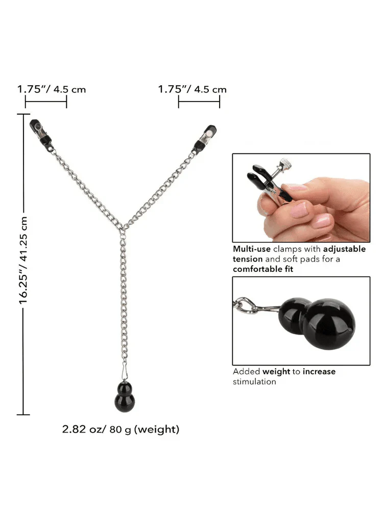 Nipple Play Weighted Dual Tier Clamps - Image 3