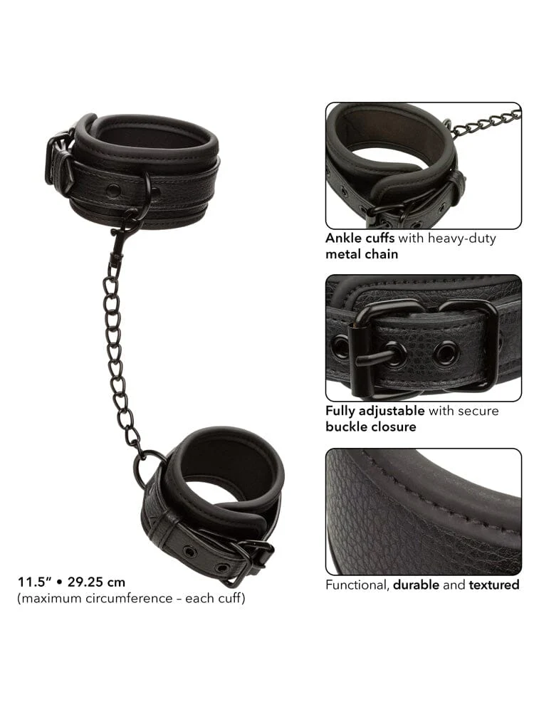 Nocturnal Bondage Collection Universal Ankle Restraint Cuffs - Image 3