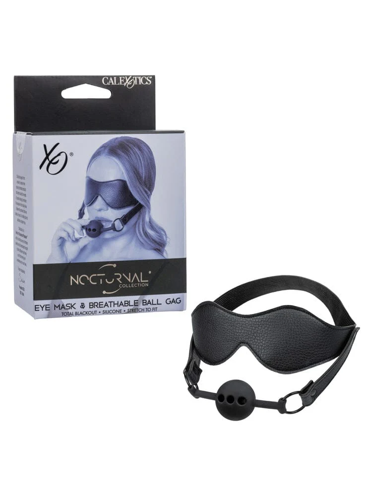 Nocturnal Collection Eye Mask & Breathable Ball Gag - Image 2