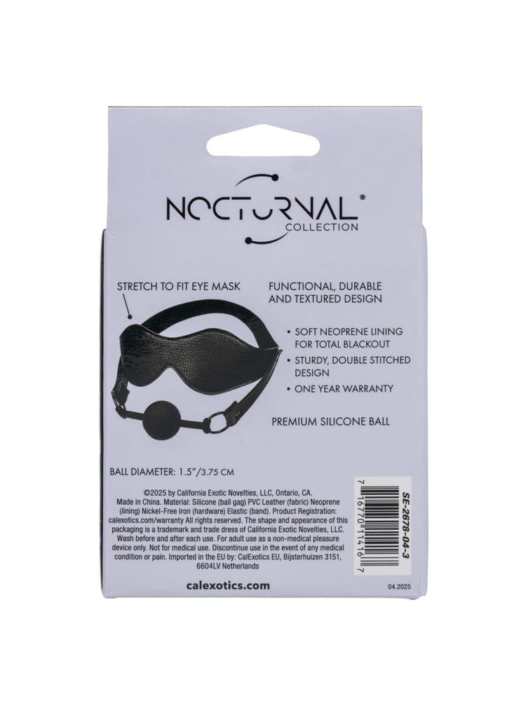 Nocturnal Collection Eye Mask & Breathable Ball Gag - Image 4