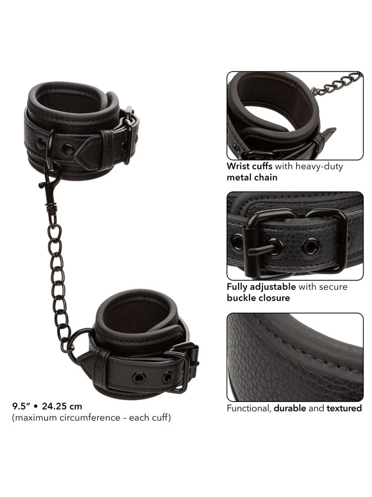 Nocturnal Bondage Collection Universal Wrist Restraint Cuffs - Image 3