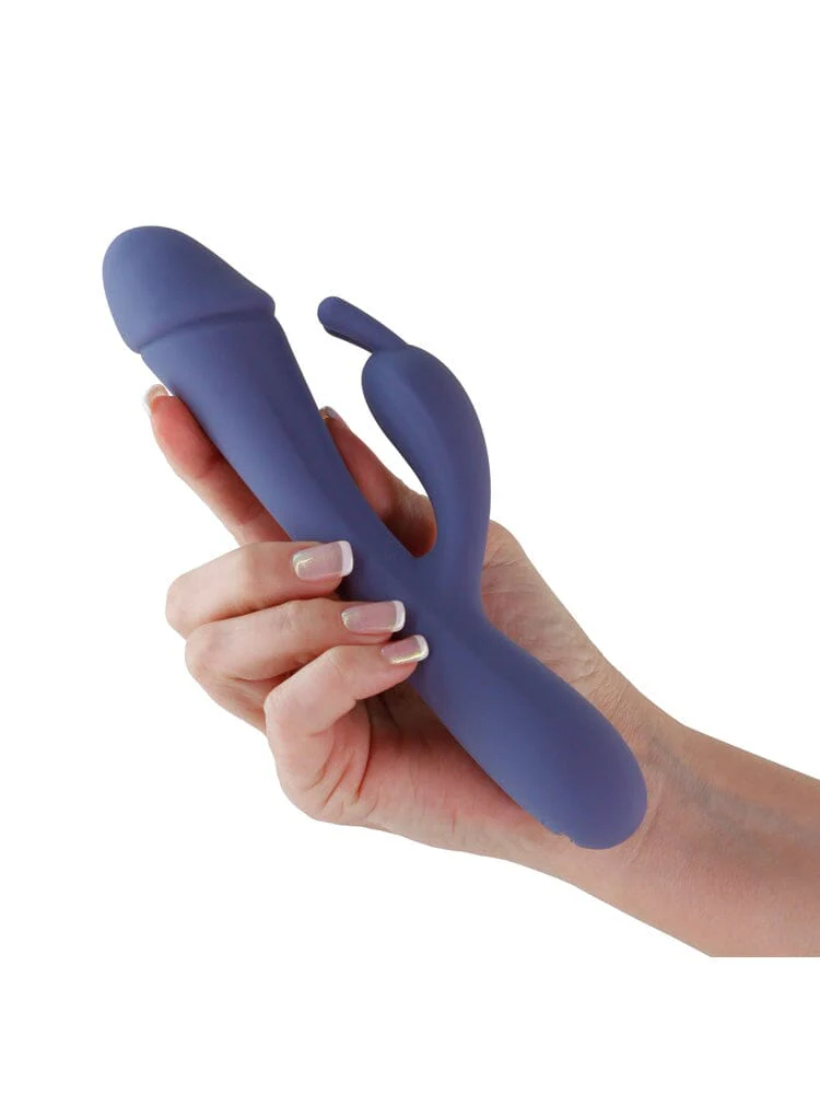 Obsessions Scarlett Blue Silicone Warming Rabbit Vibrator - Image 2