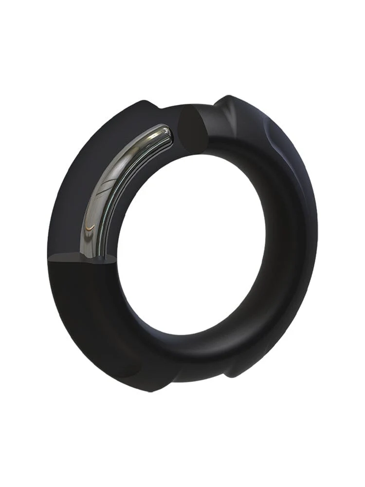 OptiMALE FlexiSteel Silicone Cock Ring - Image 8