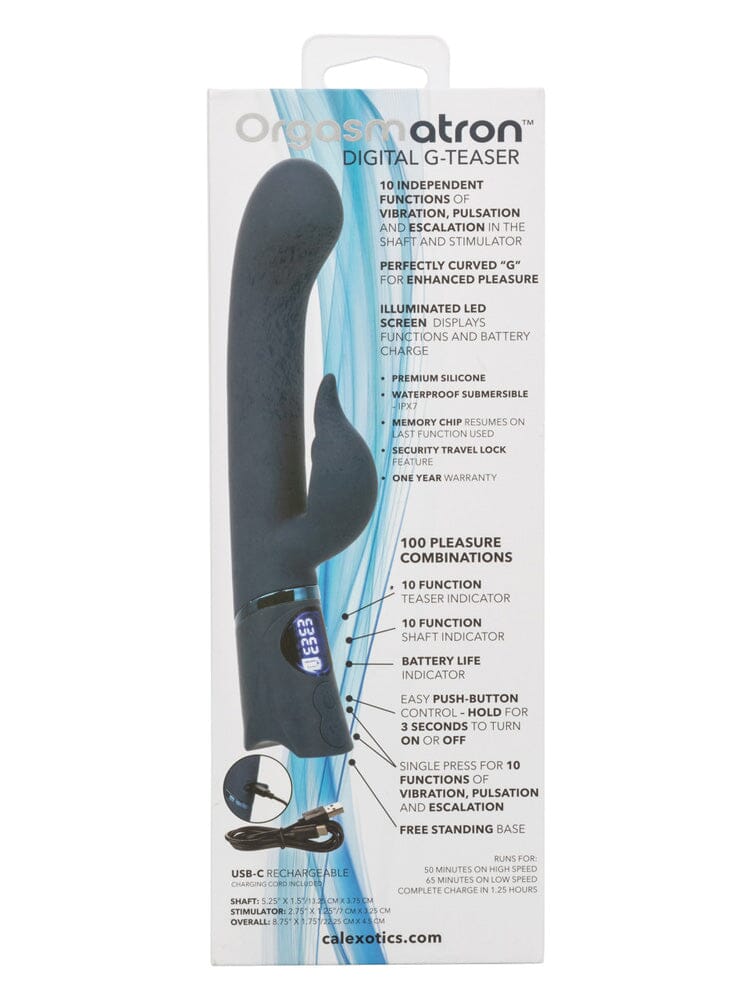 Orgasmatron Silicone Digital G-Teaser G-Spot Rabbit Vibrator - Image 3