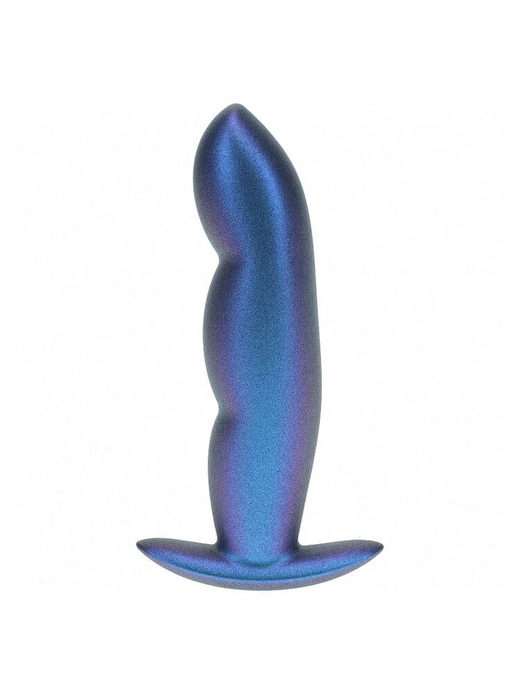 OUCH! Finger Metallic Blue Silicone Anal Plug
