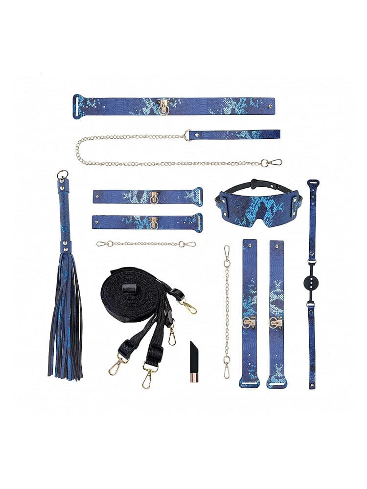 Ouch! International Florence Collection Blue Bondage Kit - Image 2