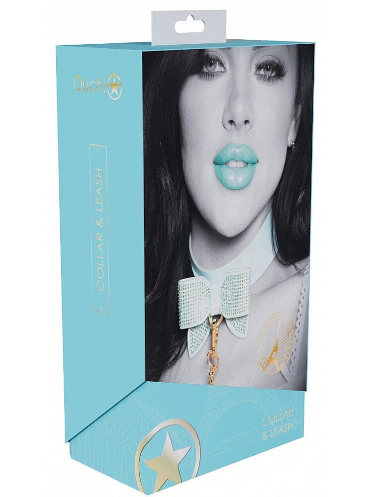 Ouch! International Paris Collection Blue Bow Collar Set - Image 2