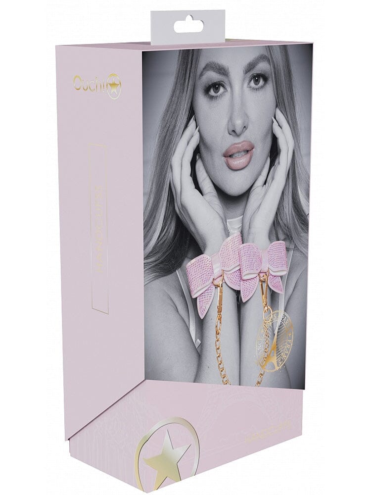 Ouch! International Paris Collection Pink Bow Handcuffs - Image 2