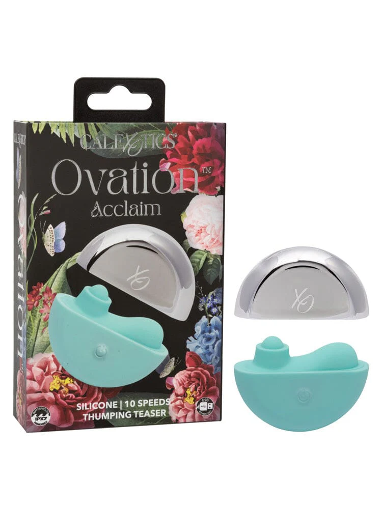 Ovation Acclaim Silicone Handheld Thumping Clitoral Massager - Image 2