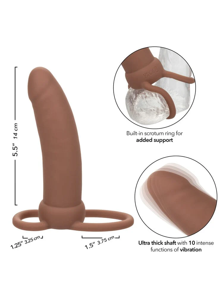 Performance Maxx Rechargeable Thick Dual Penetrator - Brown - Image 3