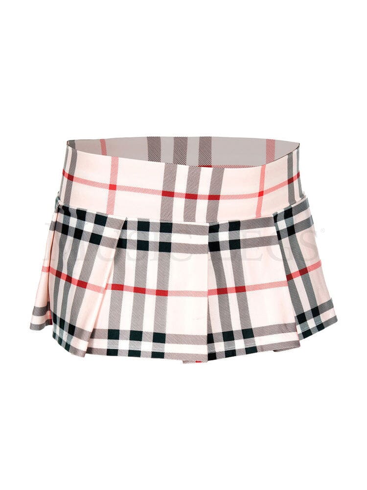 Plaid Pleated Skirt SM
