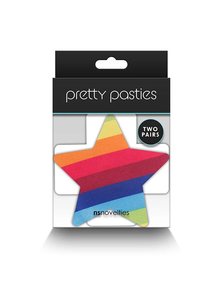 Pretty Pasties 2 Pairs Pride Cross & Star - Image 2