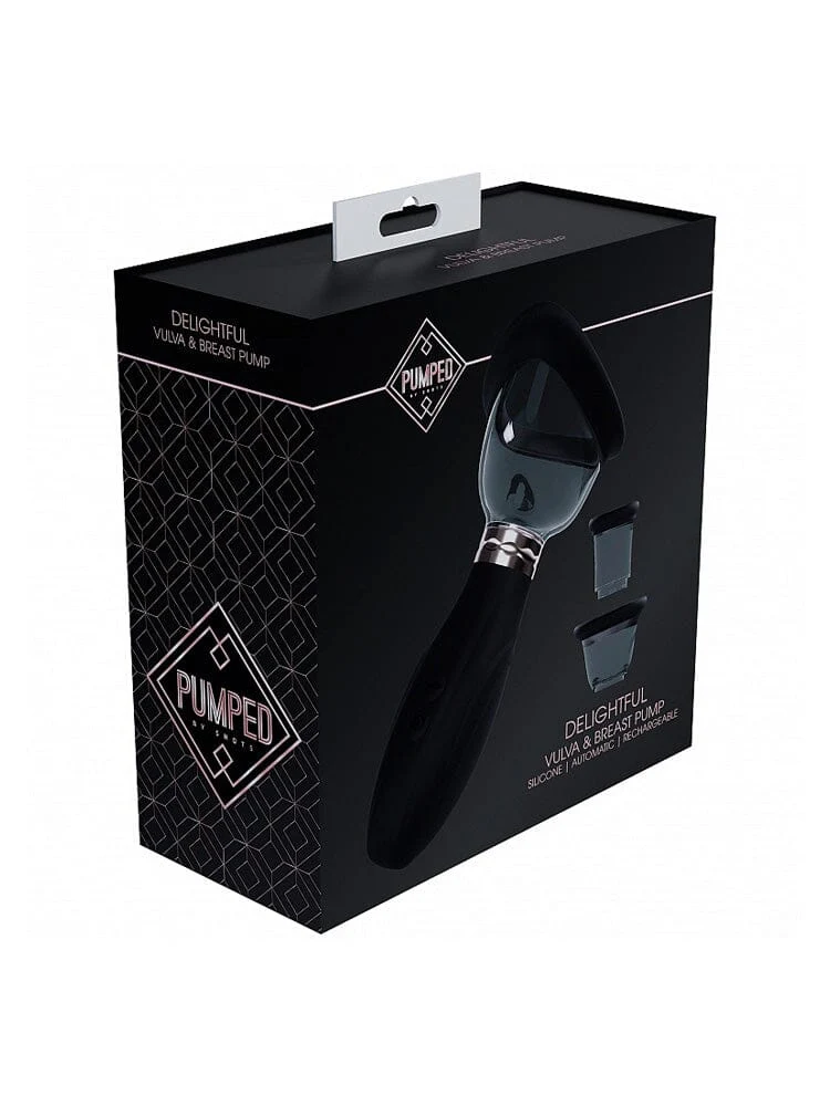 PUMPED! Delightful Black Automatic Vulva & Breast Pump - Image 2