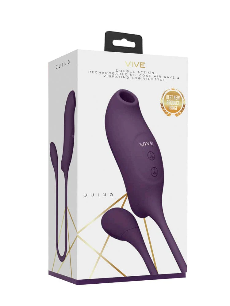 VIVE Quino Touchless Air Wave Egg Vibrator - Image 4