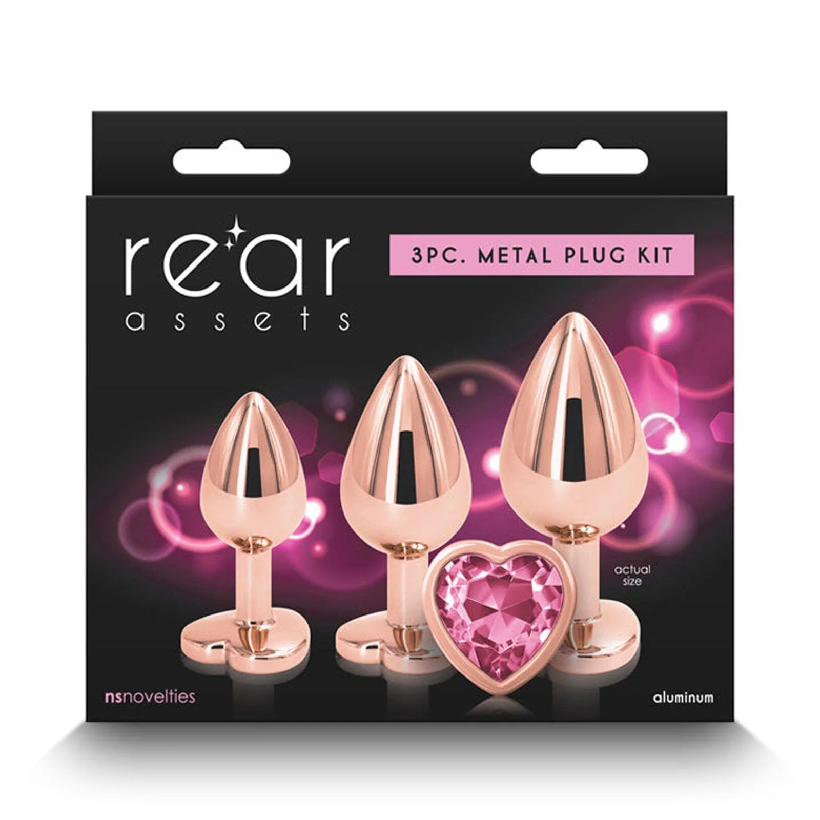 Rear Assets Rose Gold Anal Trainer Kit - Image 2