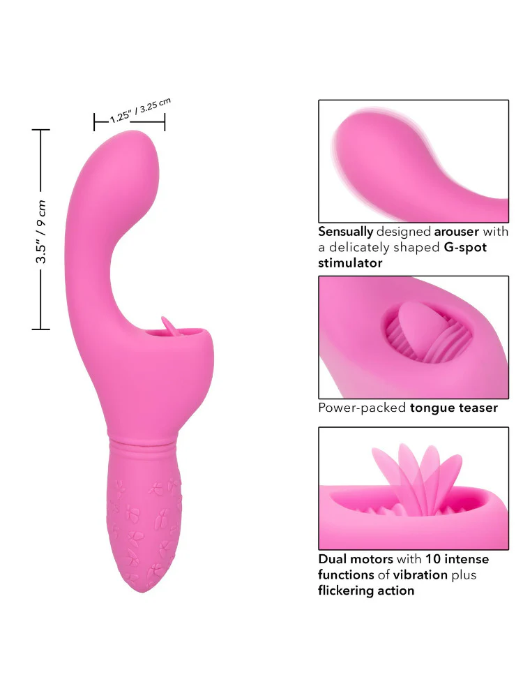 Rechargeable Butterfly Kiss Flicker G-Spot Vibrator - Image 3