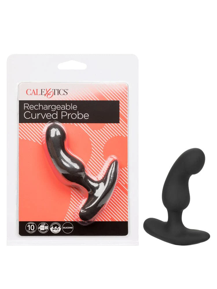 Rechargeable Silicone Curved Anal Probe - Image 3