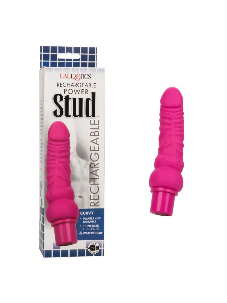 Rechargeable Power Stud Curvy Vibrator - Image 8