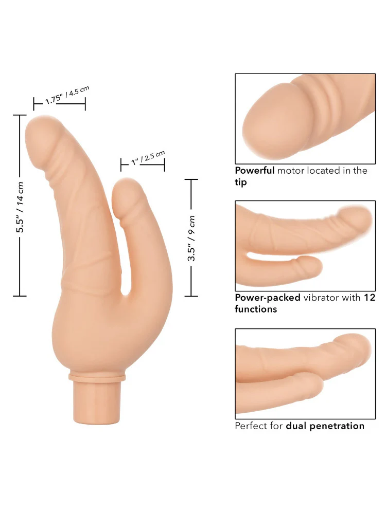 Rechargeable Power Stud Over & Under Vibrator - Image 3