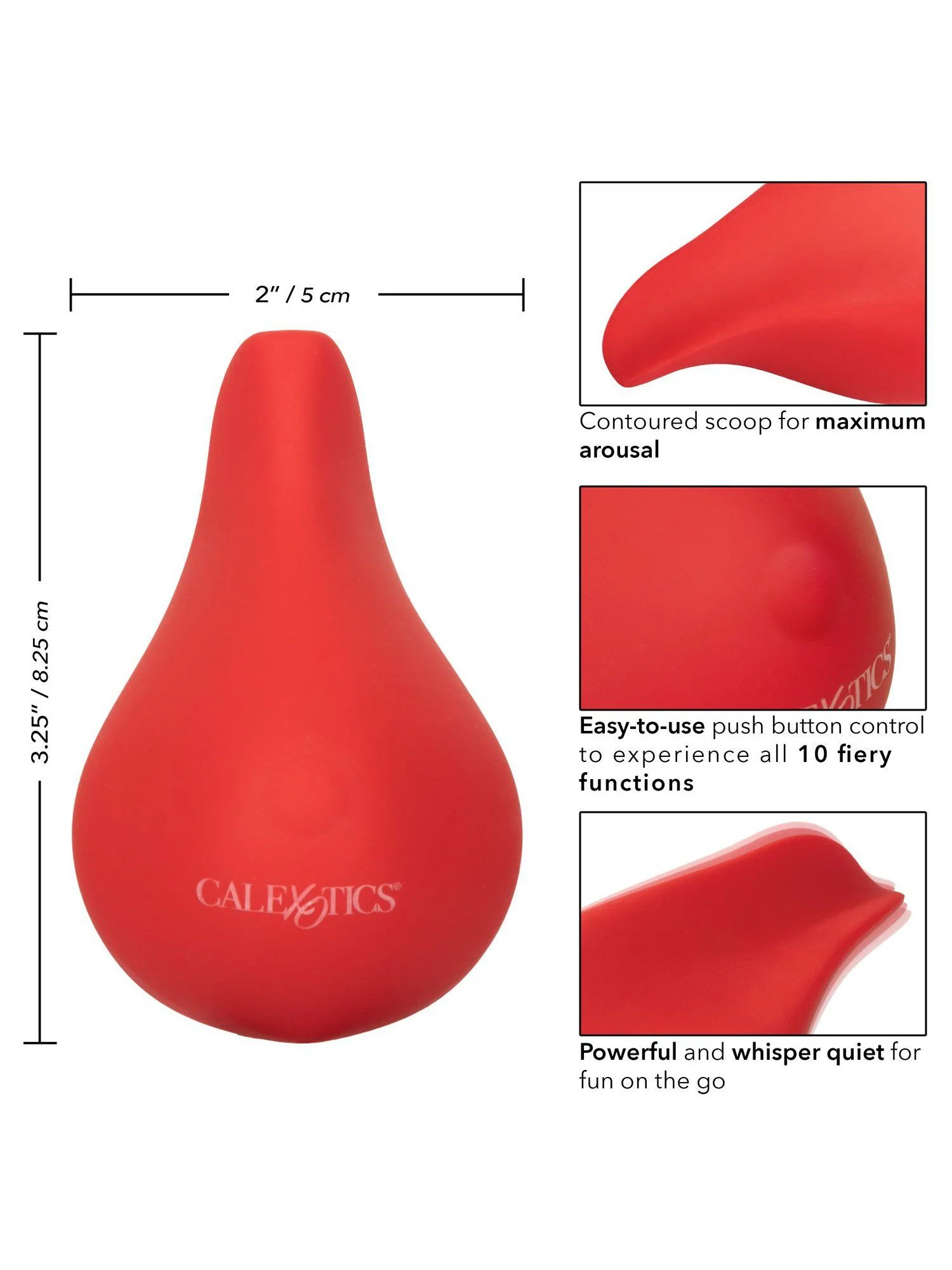 Red Hot Glow Rechargeable Massager - Image 2