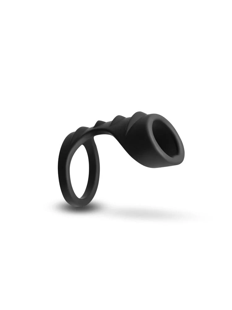 Renegade Bolster Black Silicone Erection Enhancement Ring