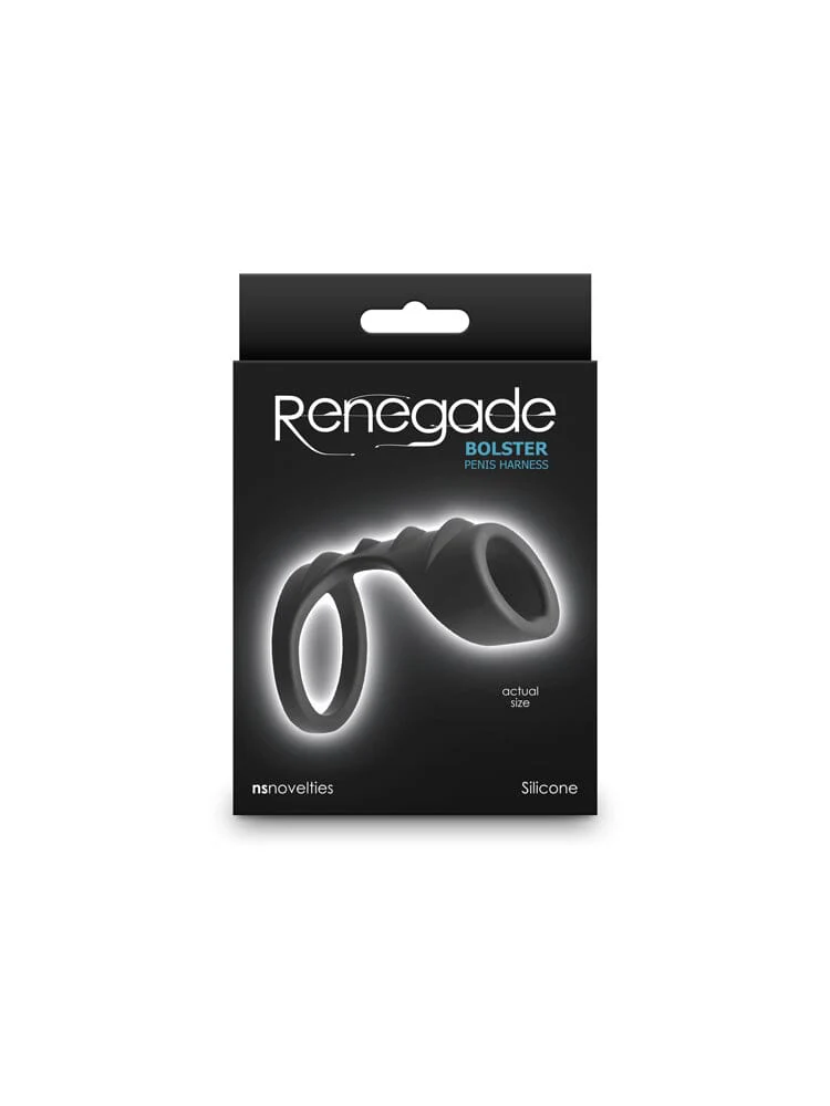 Renegade Bolster Black Silicone Erection Enhancement Ring - Image 3