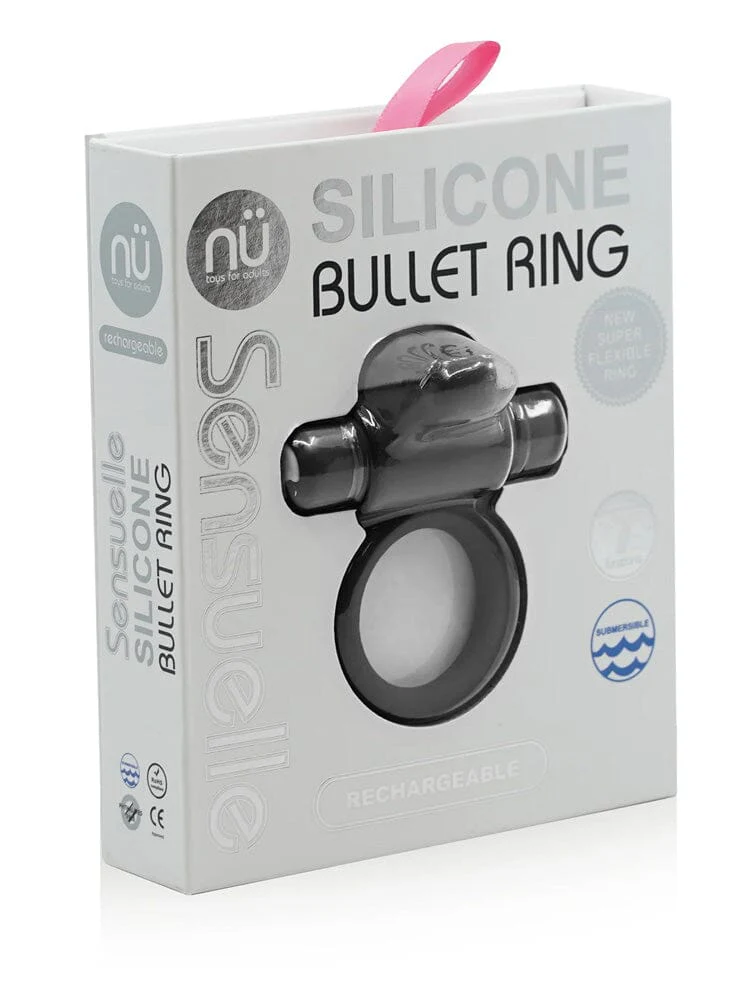 Rev Rechargeable Silicone Bullet Cock Ring - Image 3