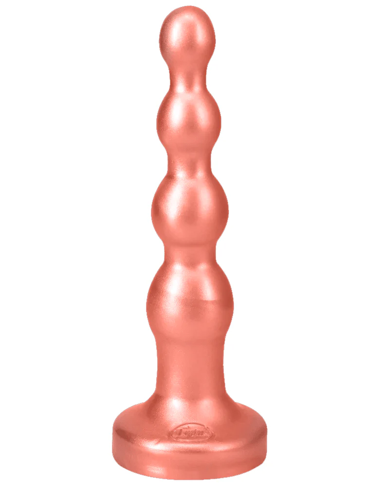 Ripple Large Silicone Beaded Anal Probe - Copper