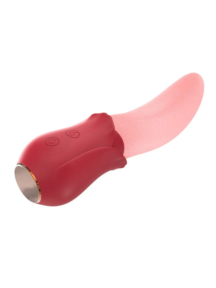Rose Flickering Tongue Rechargeable Vibrator - Image 3