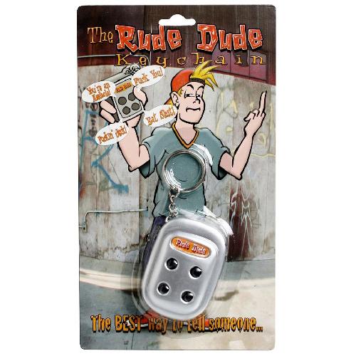 Rude Dude Swearing Keychain