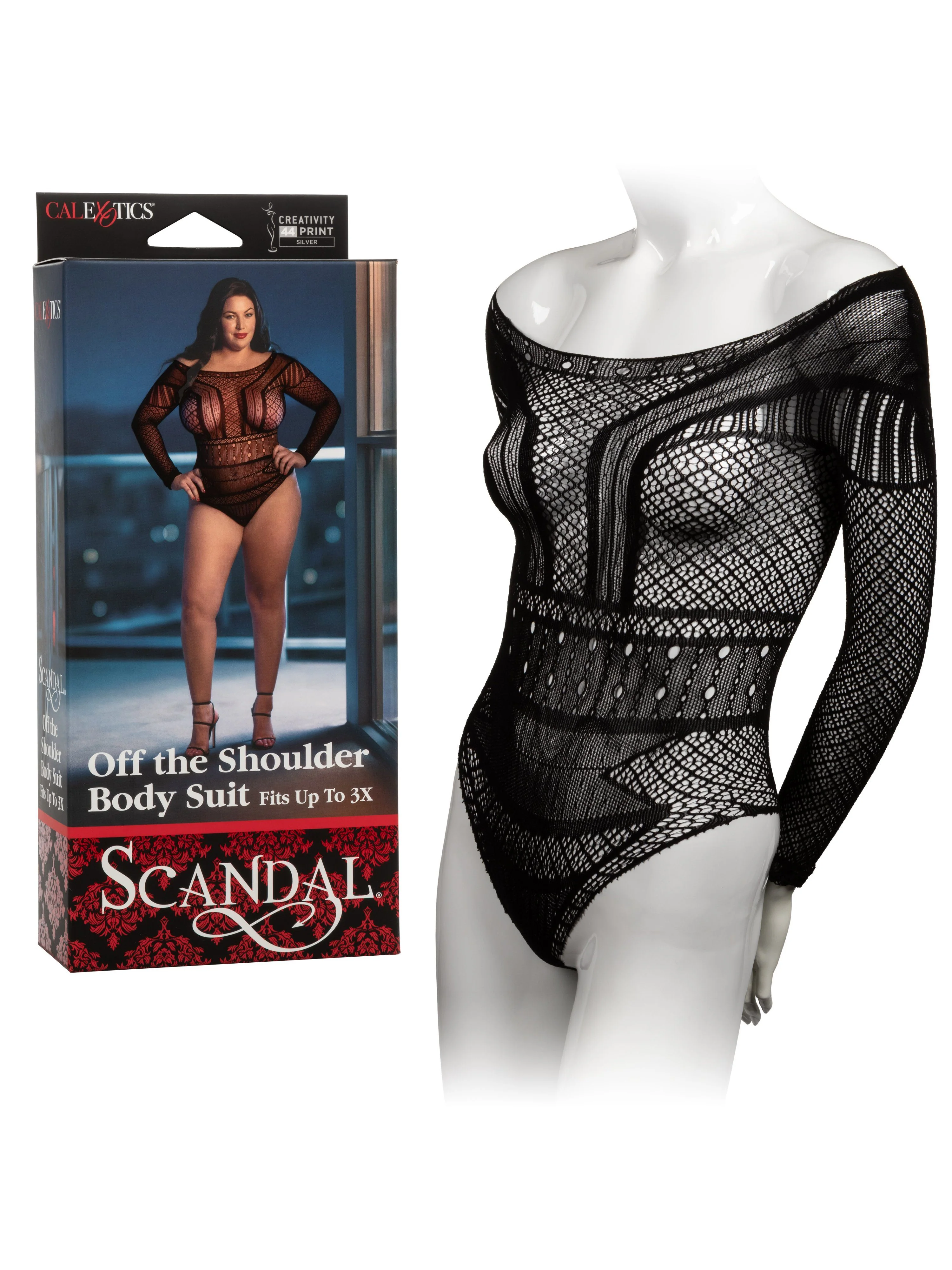 Scandal Off The Shoulder Lace Body Suit - Image 6