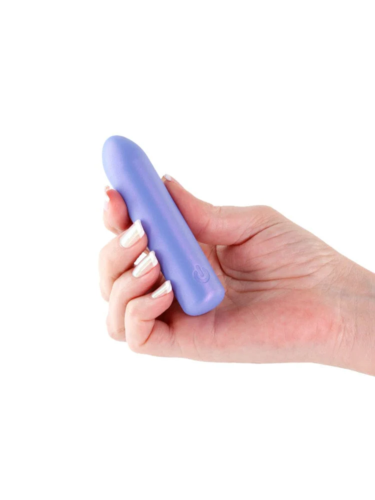 Seduction Roxy Metallic Blue Flexible Silicone Bullet Vibe - Image 2