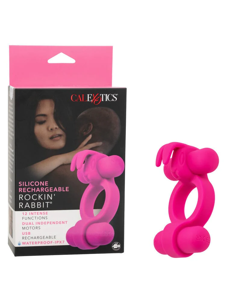 Silicone Rechargeable Rockin’ Rabbit Erection Enhancer - Image 2