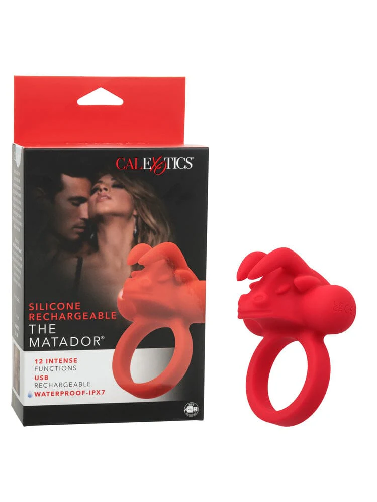 Silicone Rechargeable The Matador Red Erection Enhancer - Image 2