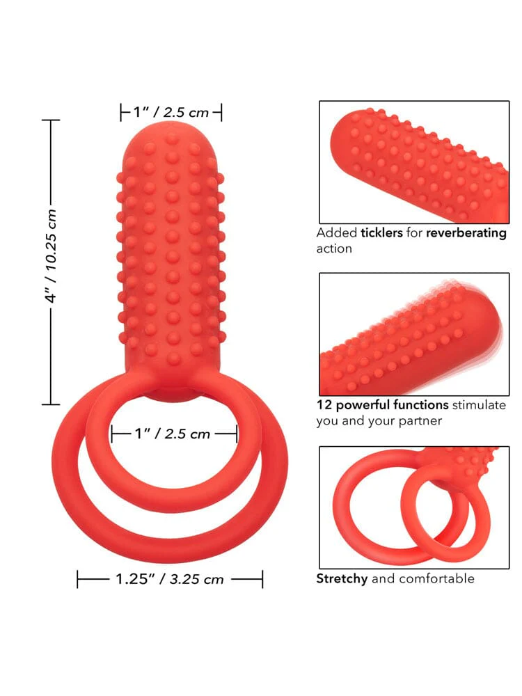 Silicone Rechargeable Vertical Dual Ring - Image 3