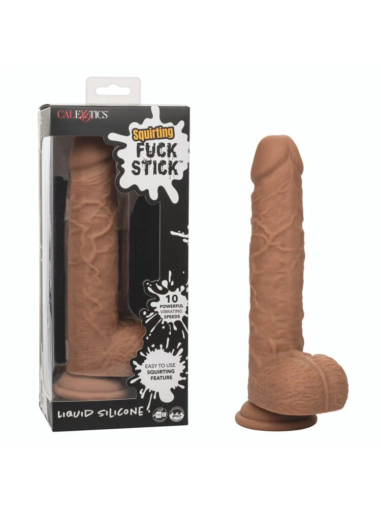 Squirting Fuck Stick Realistic Vibrating Silicone Dildo - Image 2