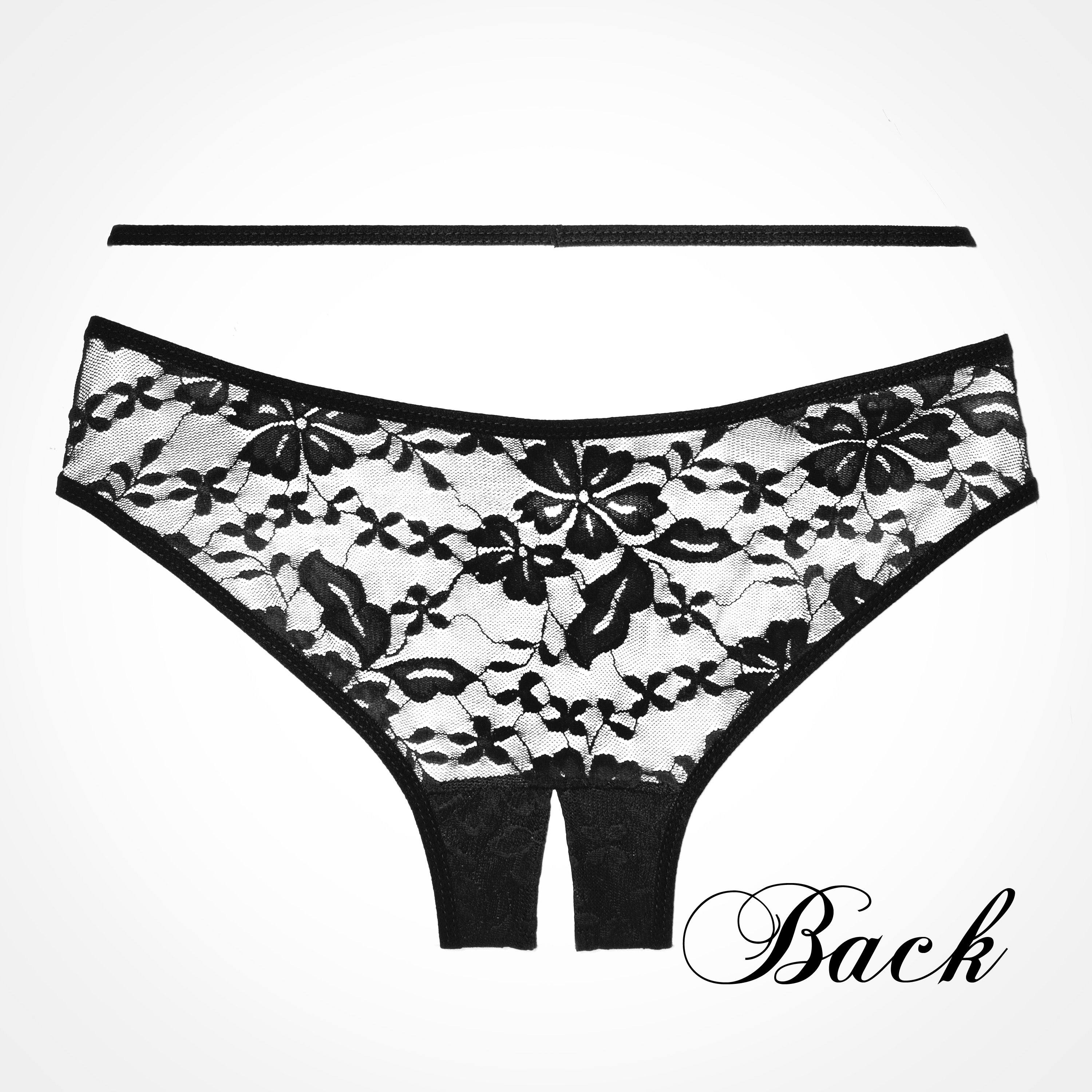 Adore Sweet Heavens Crotchless Lace Panty - Image 2