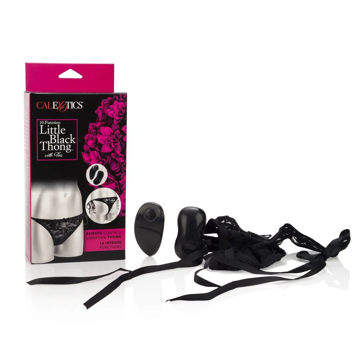 Remote Control Little Black Lace Thong - Image 2