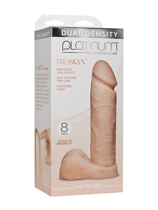 TruSkyn Tru Ride Platinum Silicone Dildo - Image 6