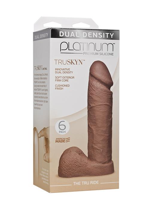 TruSkyn Tru Ride Platinum Silicone Dildo - Image 9