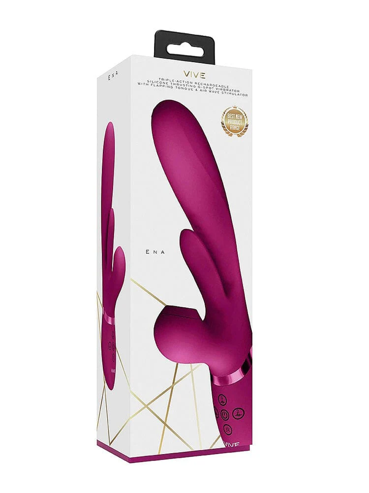 VIVE Thrusting G-Spot Flapper Air Wave Rabbit Vibrator - Image 2