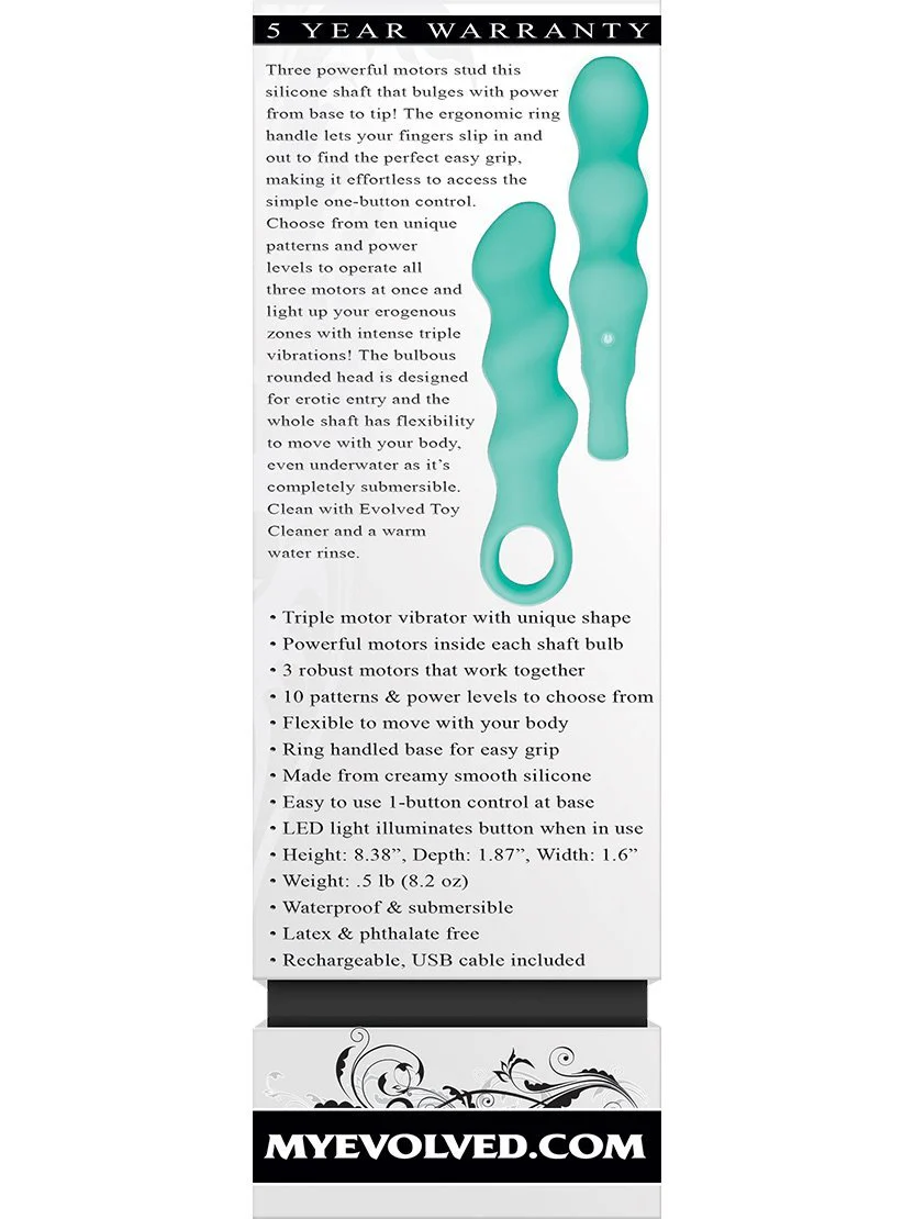 Triple Teaser Rechargeable Vibrator - Image 3