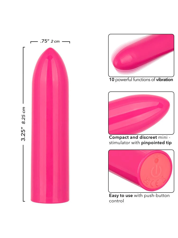Turbo Buzz Pink Rechargeable Classic Bullet Vibrator - Image 3
