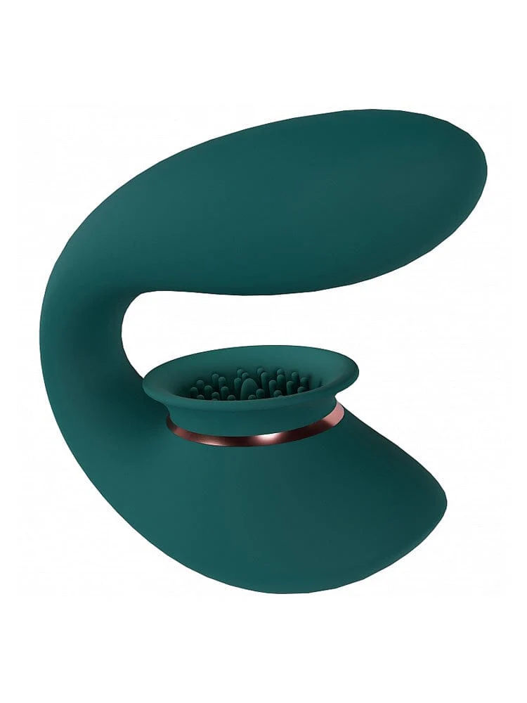 Twitch 3 - Clitoral Suction Egg Vibrator - Forest Green
