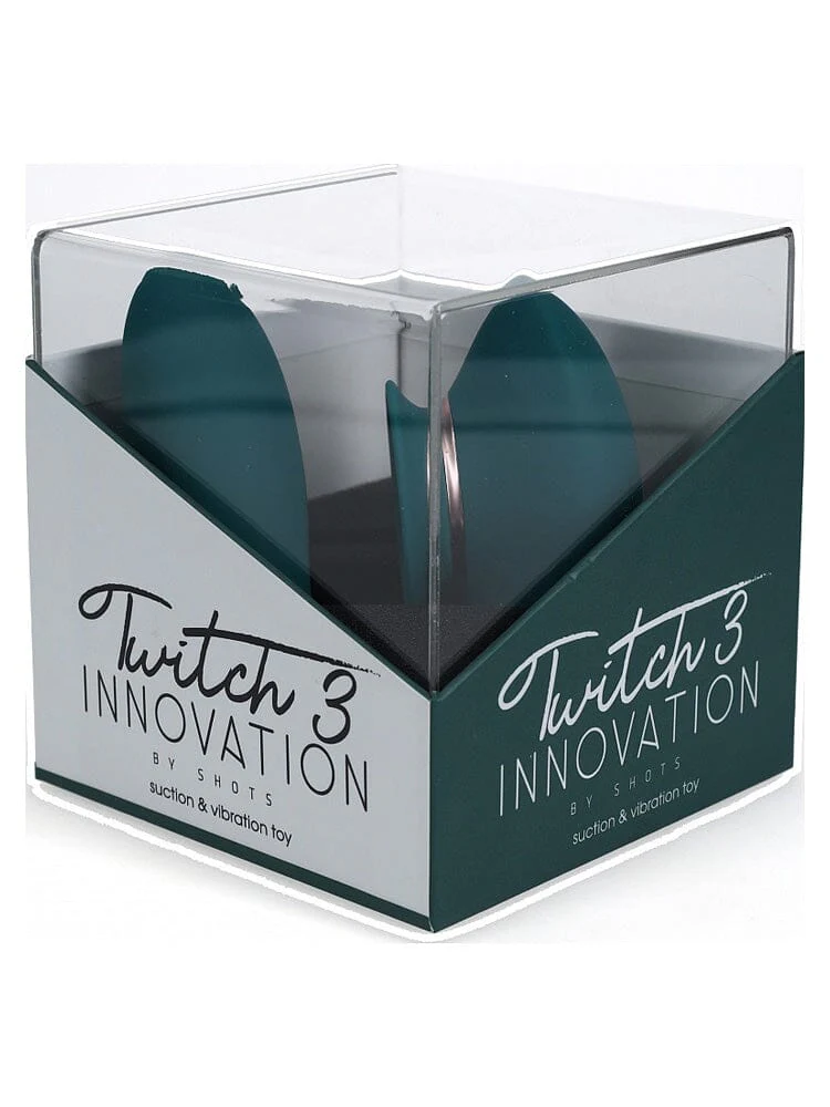 Twitch 3 - Clitoral Suction Egg Vibrator - Forest Green - Image 2
