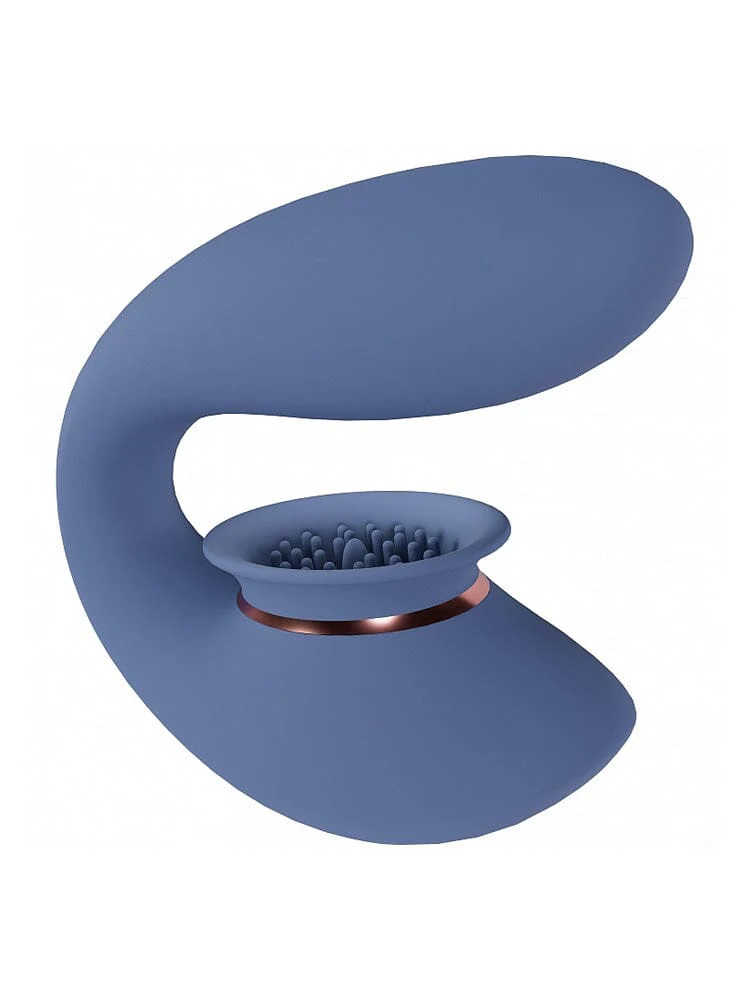 Twitch 3 - Clitoral Suction Egg Vibrator – Grey/Blue
