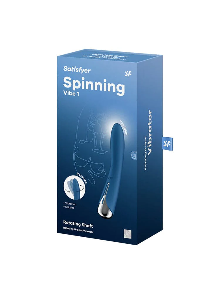 Spinning Vibe 1 Blue Silicone Rotating G-Spot Vibrator - Image 3
