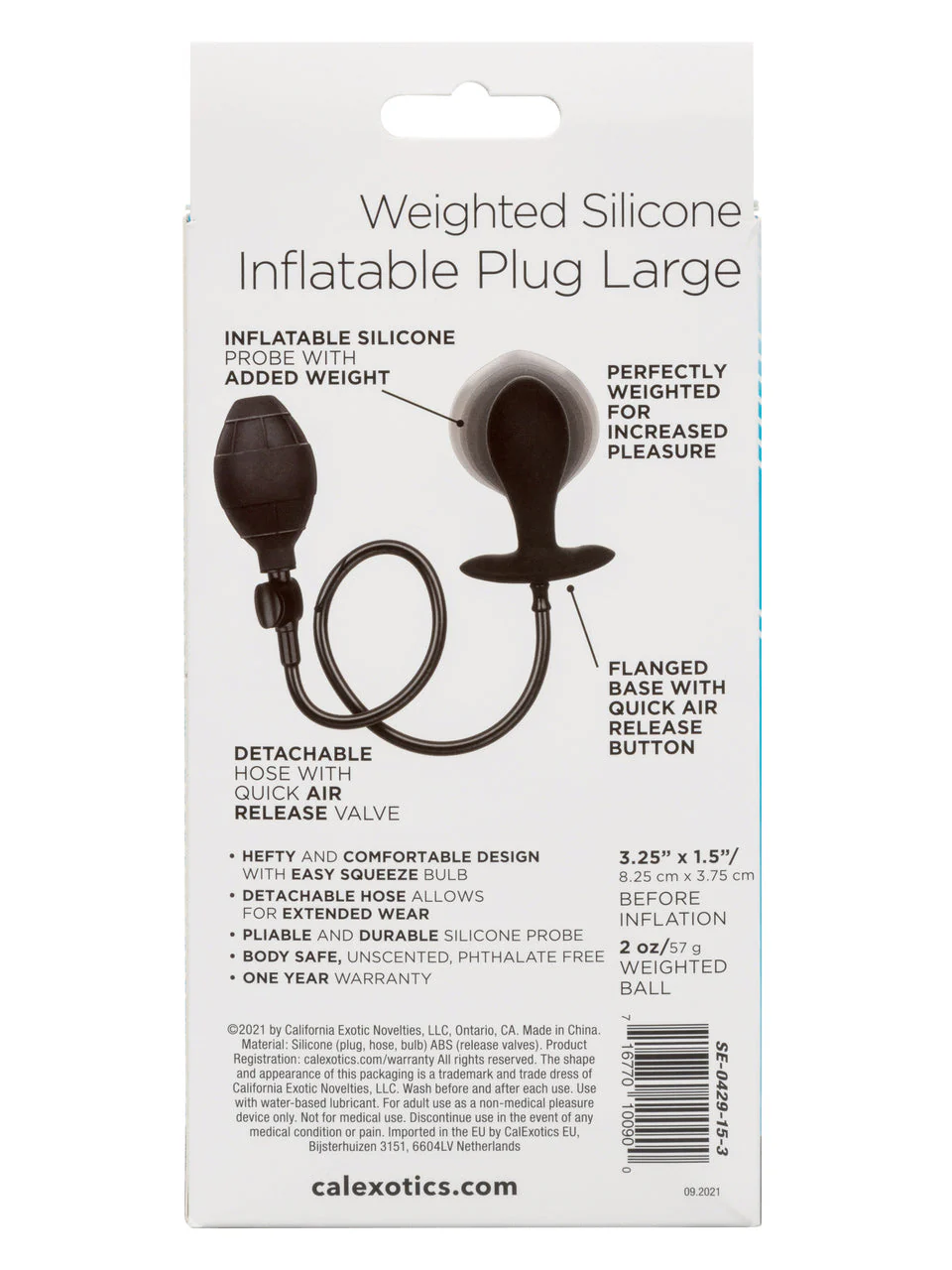 Weighted Silicone Inflatable Anal Probe - Image 6